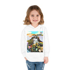 Colorful Toddler Pullover Fleece Hoodie - Fun Cartoon Design for Kids