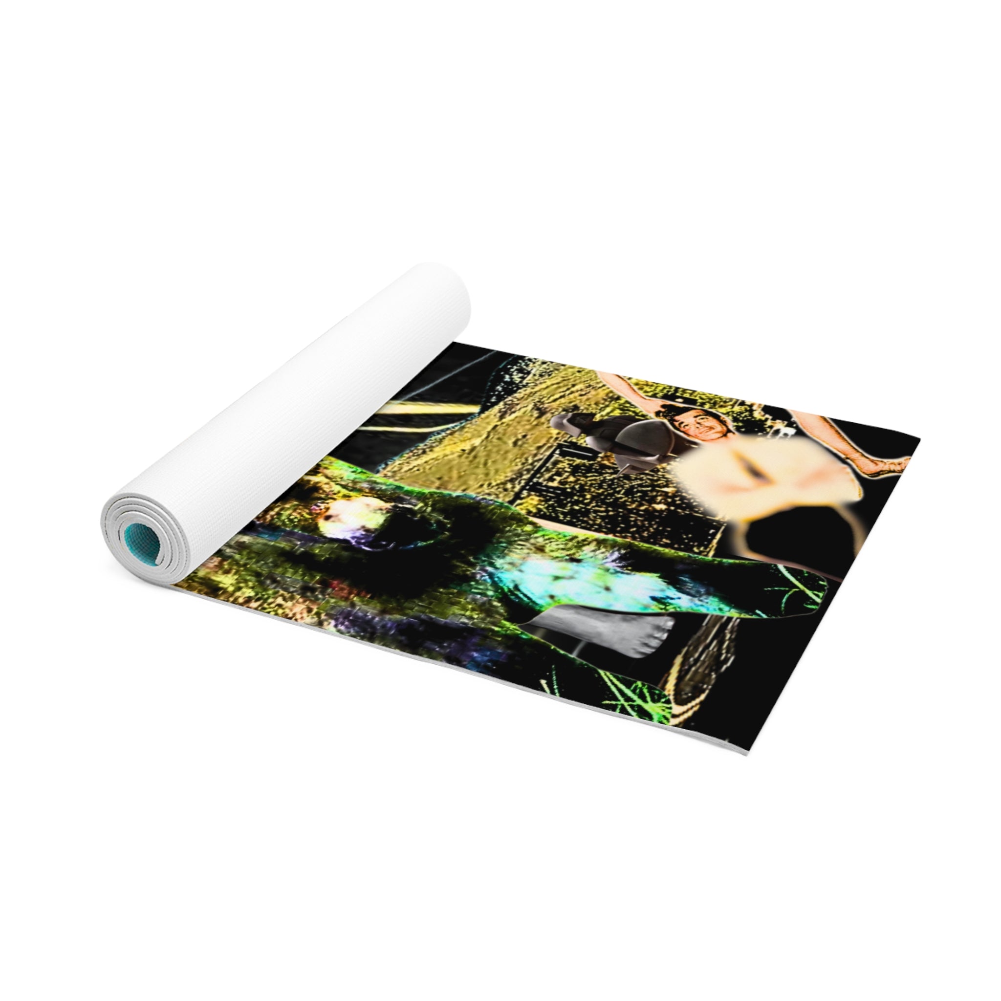 Colorful Artistic Foam Yoga Mat - Unique Design for Yoga Lovers