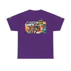 Artistic Unisex Heavy Cotton Tee - Vibrant Busker Design