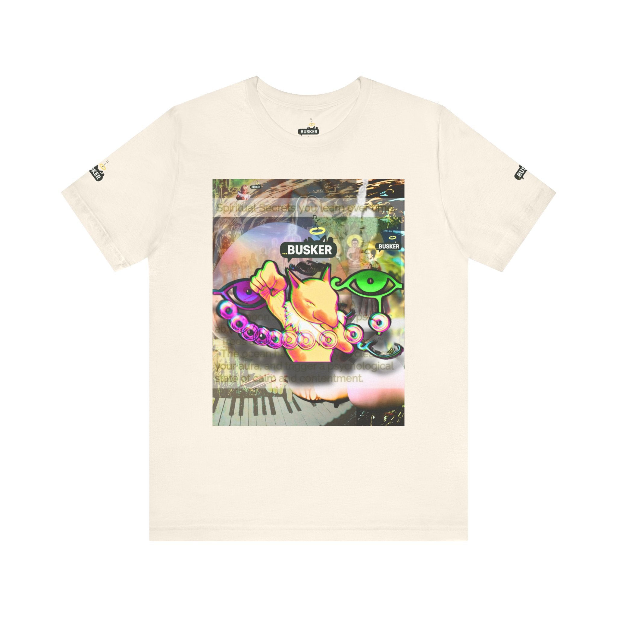 Vibrant Busker Art Tee for Creative Souls