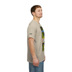 Artistic Unisex Heavy Cotton Tee - 'BUSKER' Graphic Design