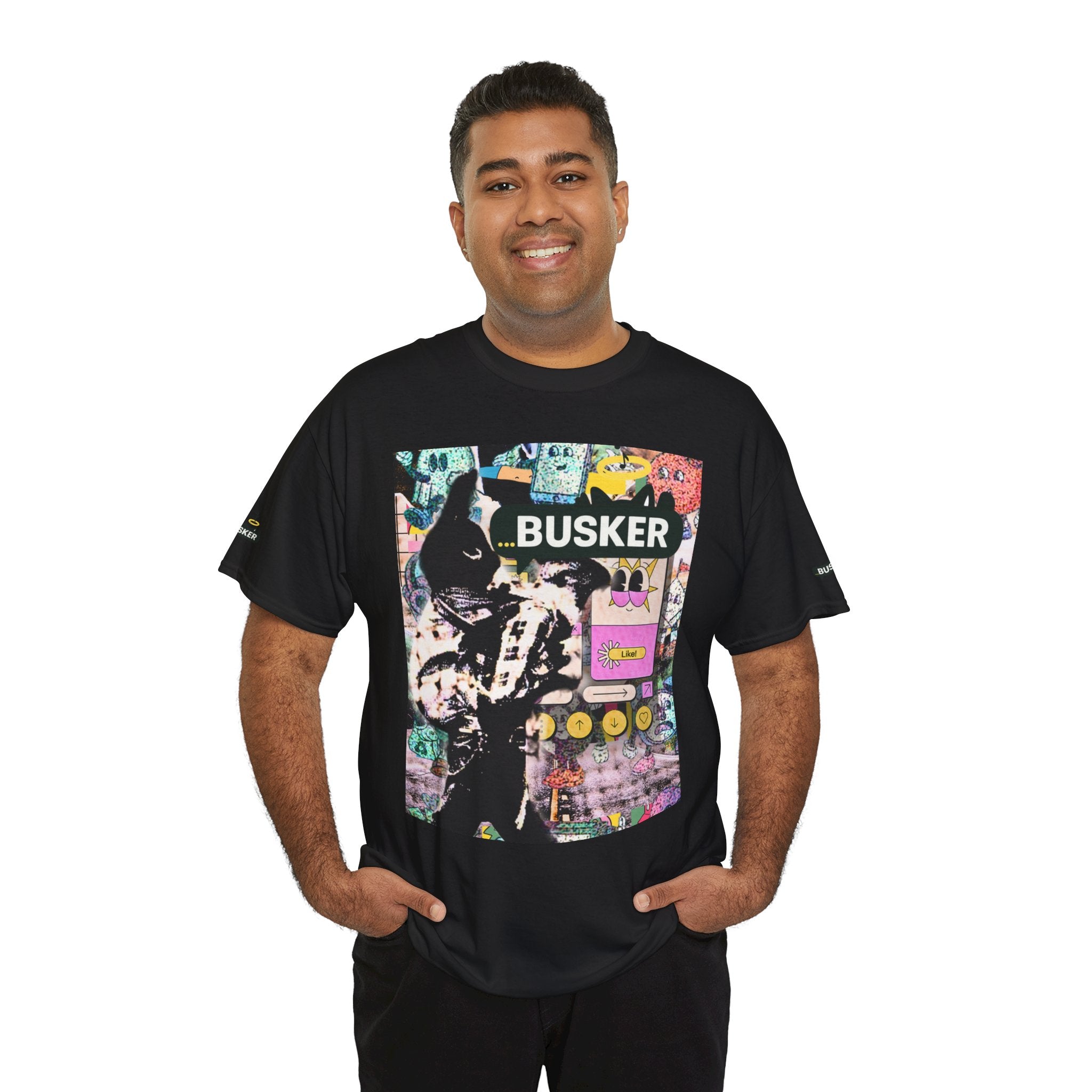 Grunge Art Busker Unisex Heavy Cotton Tee