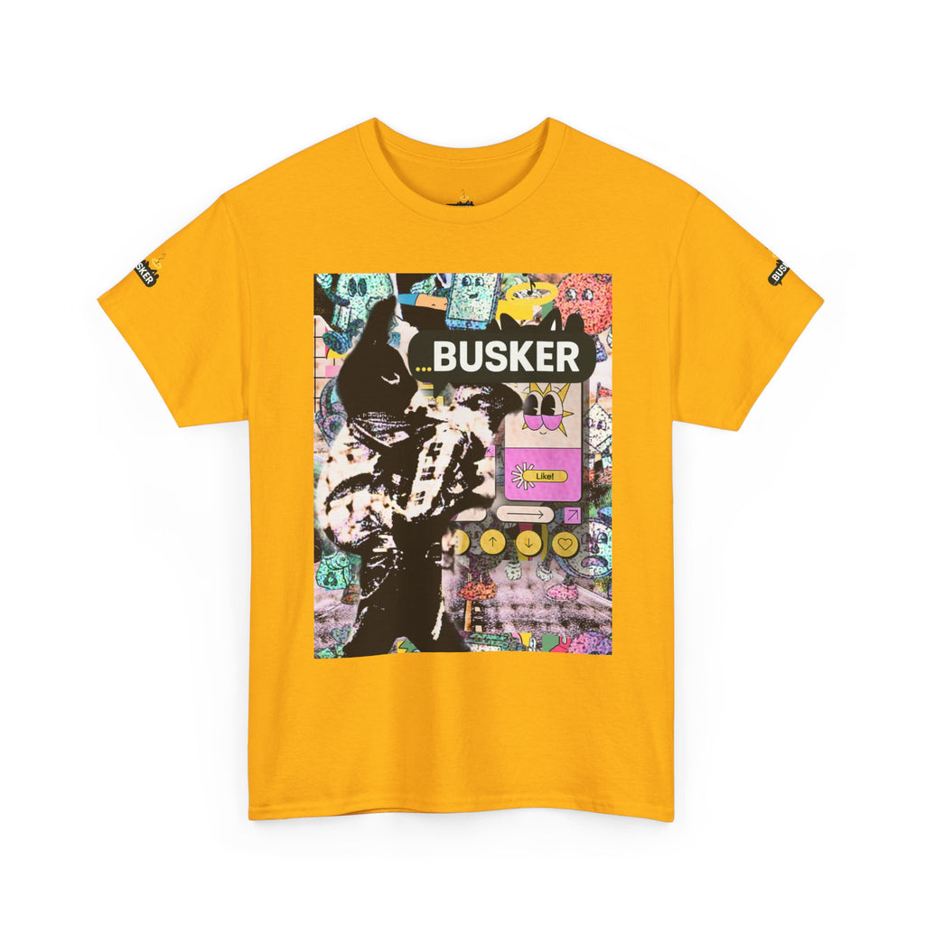 Grunge Art Busker Unisex Heavy Cotton Tee