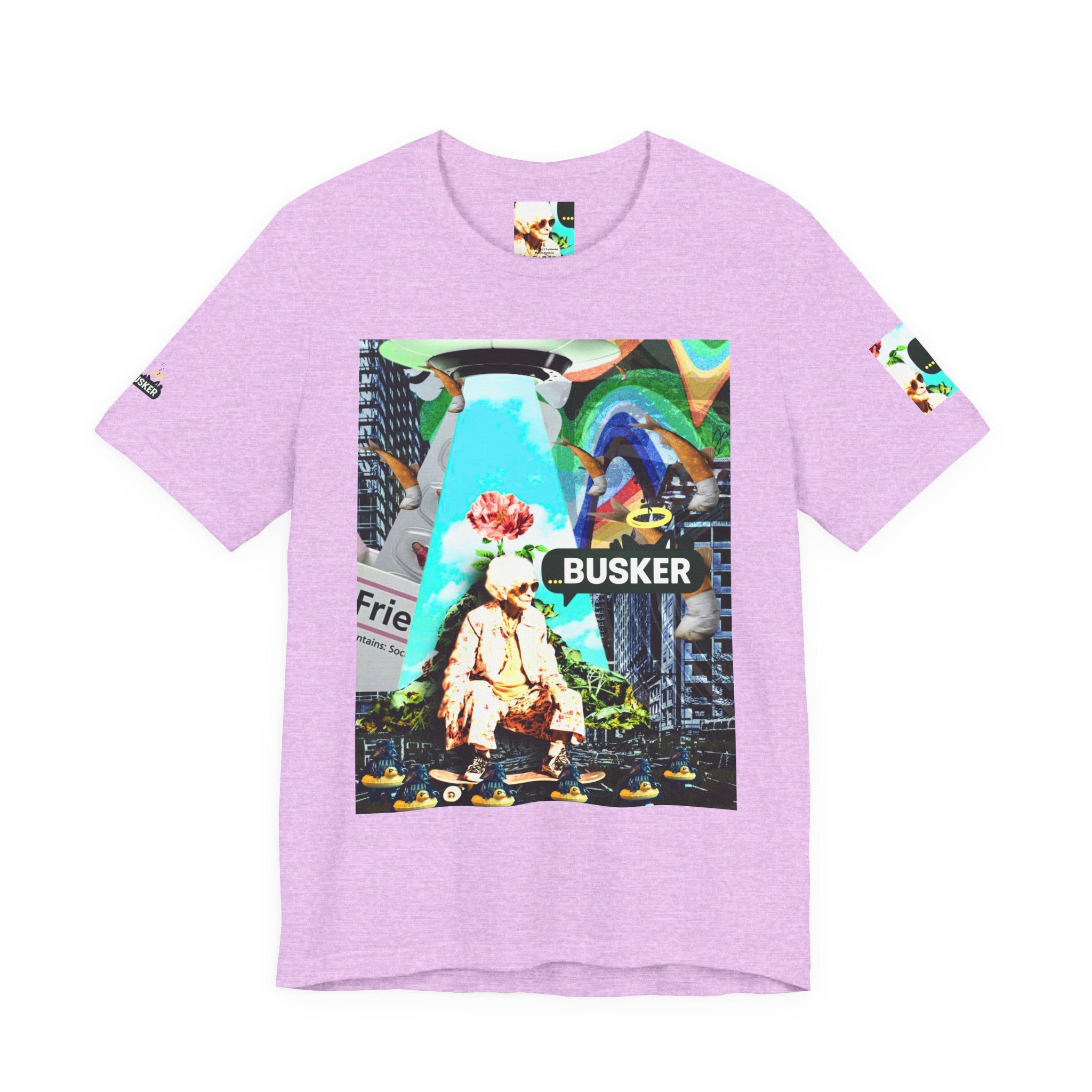 Street Art Busker Tee - Unisex Graphic Short Sleeve Shirt