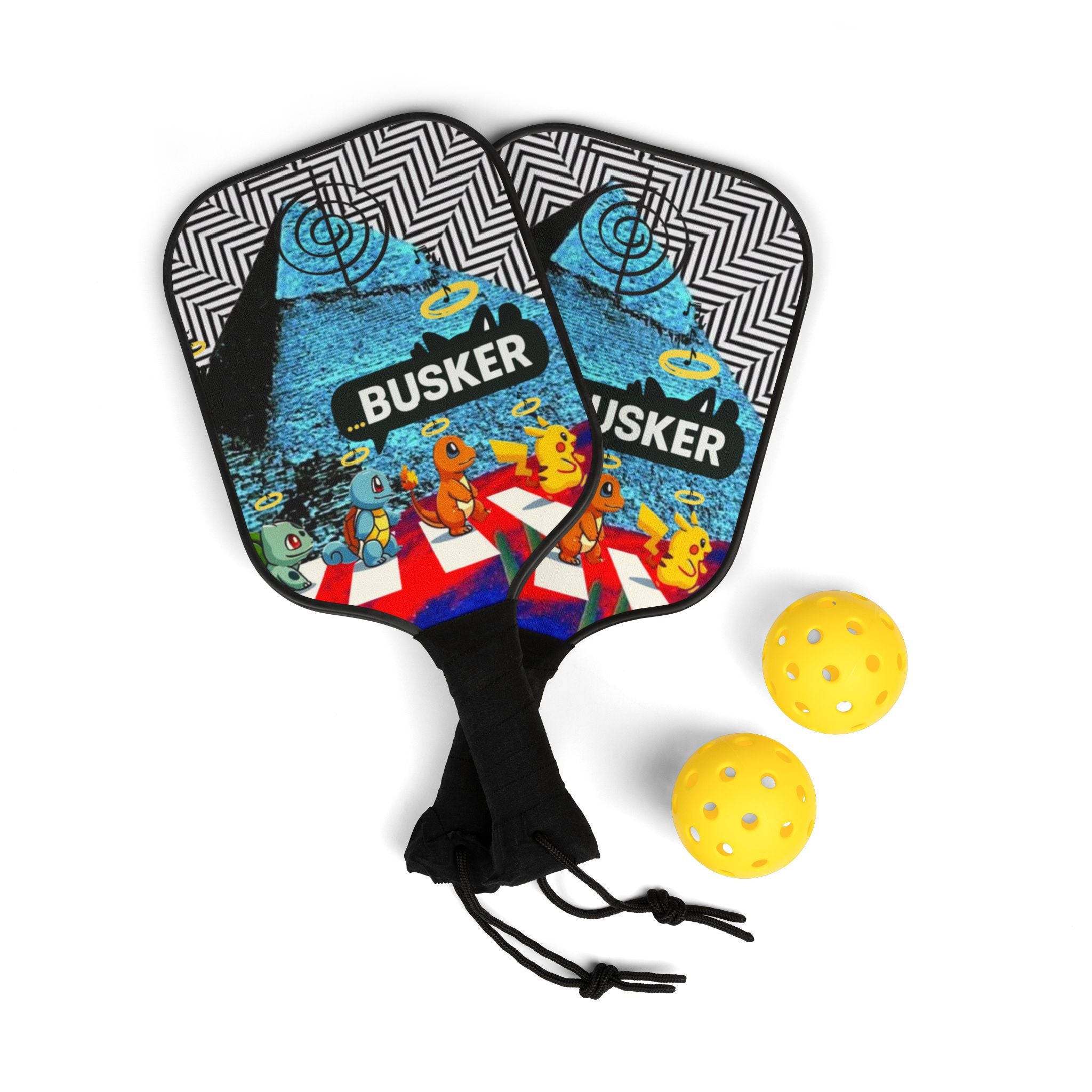 Pickleball Paddle Set, Fun Pickleball Gear for Kids and Adults, Vibrant Sports Equipment for Family Games, Ideal for Gifts and Events