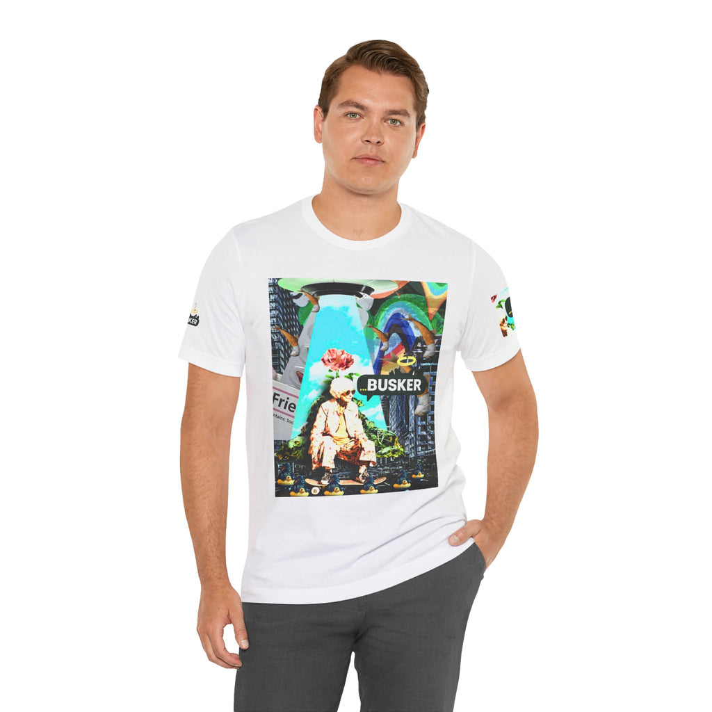 Street Art Busker Tee - Unisex Graphic Short Sleeve Shirt