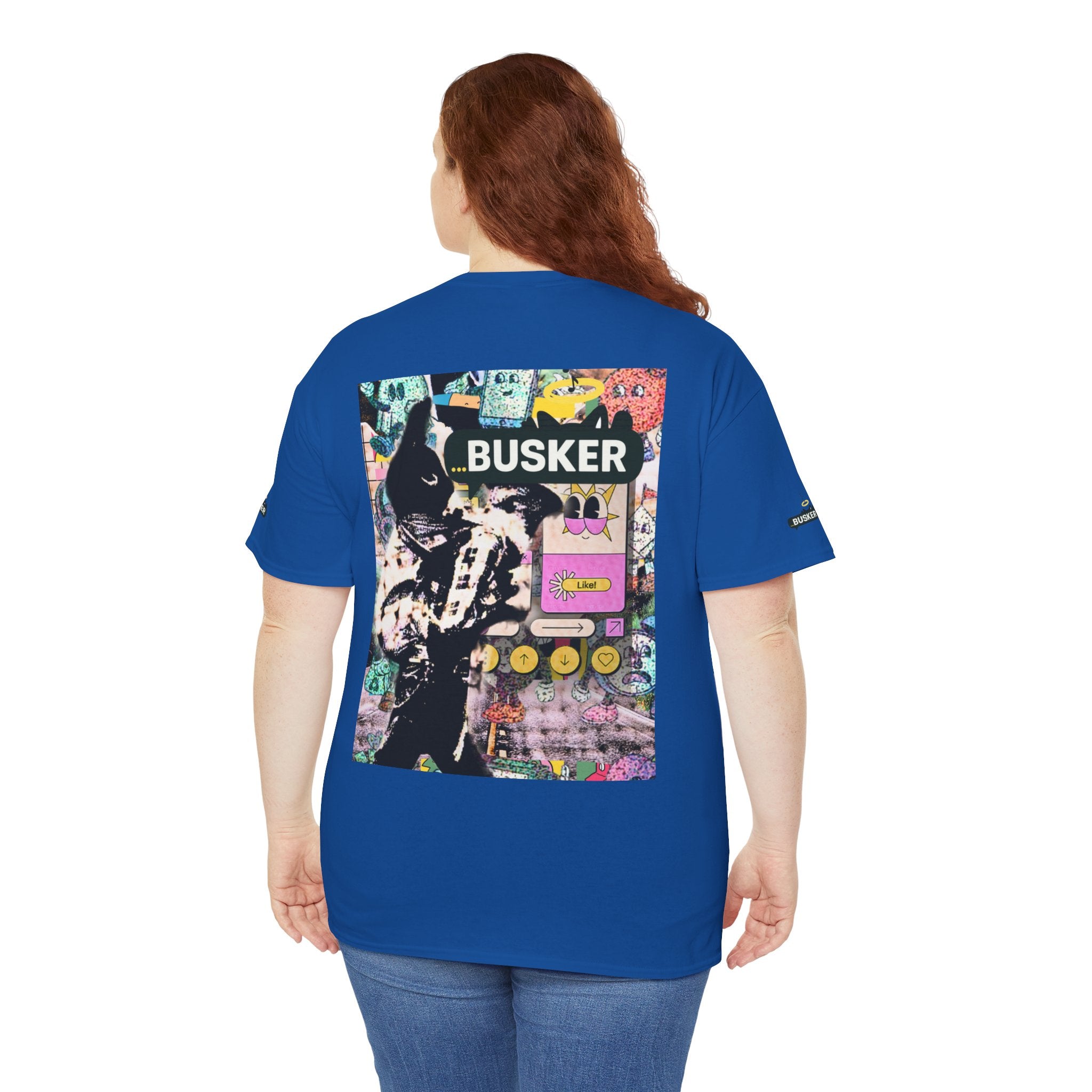 Grunge Art Busker Unisex Heavy Cotton Tee