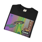 Psychedelic Busker T-Shirt, Unisex Graphic Tee, Music Lover Gift, Festival Wear, Casual Streetwear, Colorful Arttee