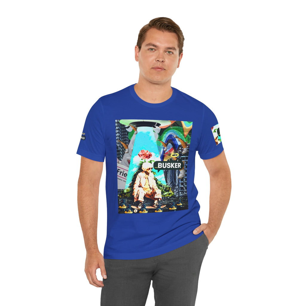 Street Art Busker Tee - Unisex Graphic Short Sleeve Shirt