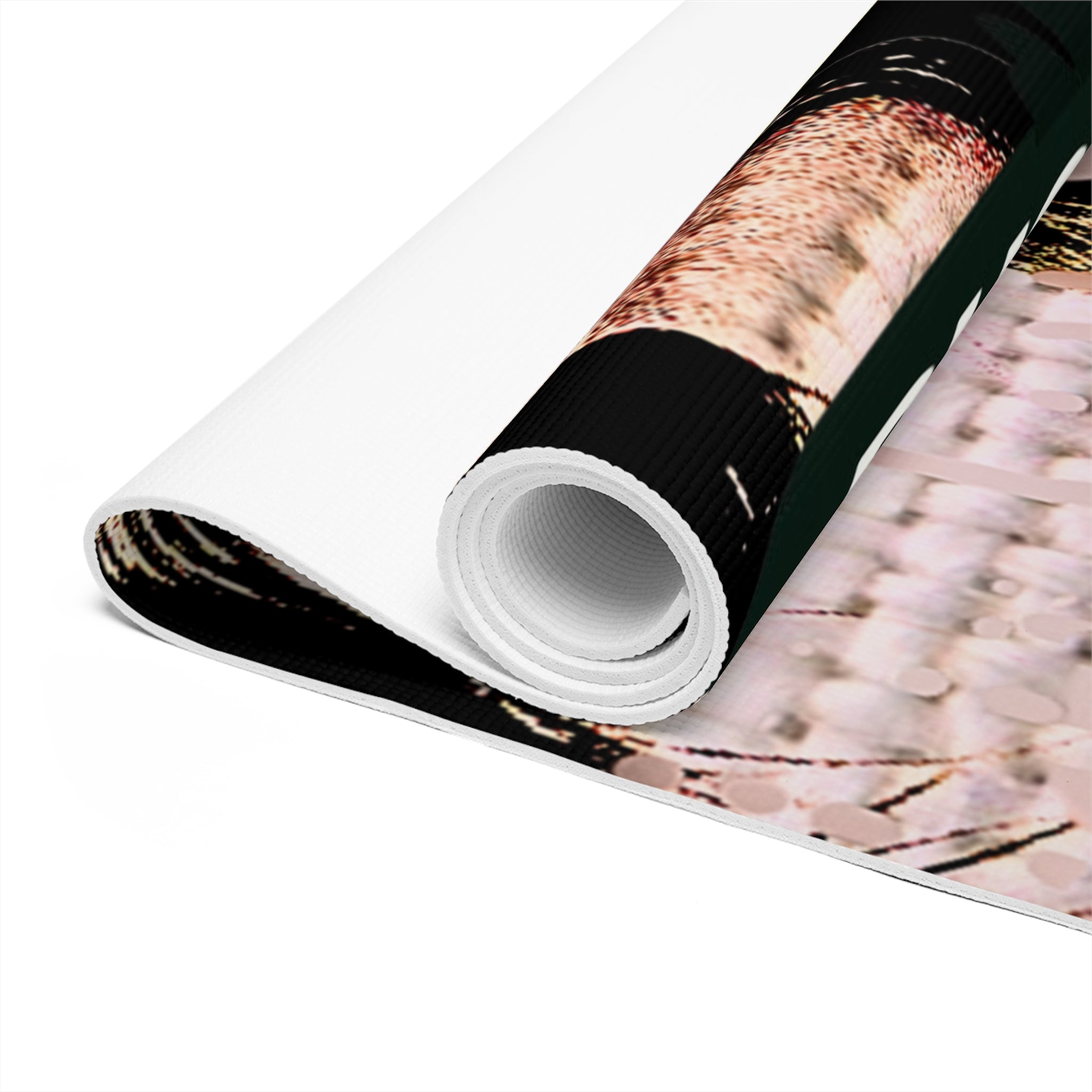 Vibrant Foam Yoga Mat - Busker Design for Art Lovers