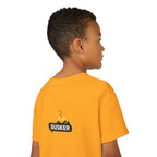 Golden Busker Youth Tee, Summer T-Shirt, Kids Casual Wear, Music Festival Swag, Gift for Young Artists