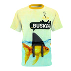 Goldfish Busker Unisex Tee, Fun Graphic T-Shirt, Music Lover Gift, Quirky Ocean Apparel, Summer Vibes Shirt, Unique Beachwear