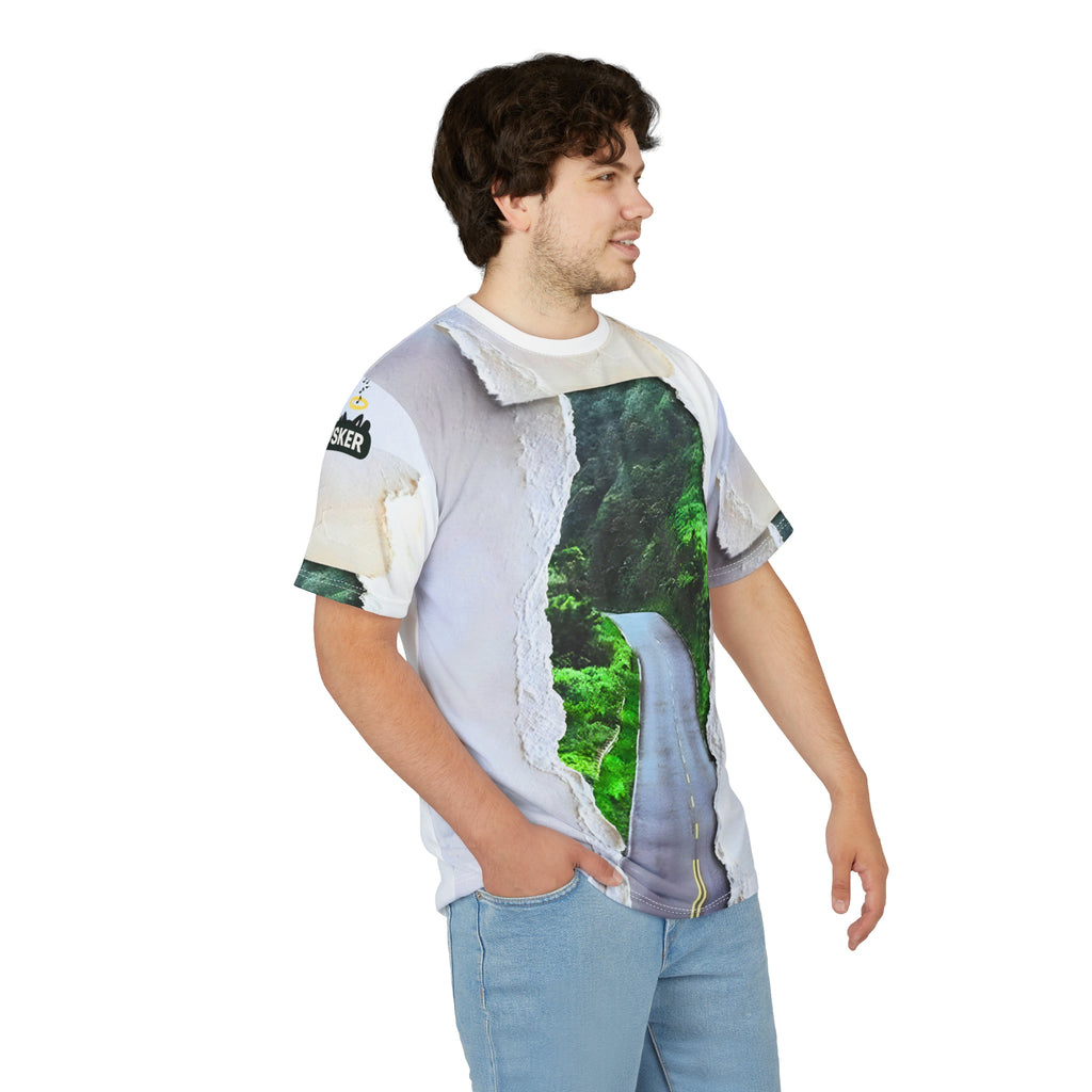 Scenic Road Unisex Tee, Nature Lover T-Shirt, Adventure Apparel, Travel Gift, Aesthetic Casual Wear