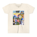 Colorful Youth Short Sleeve Tee - "Busker" Graphic Art Top