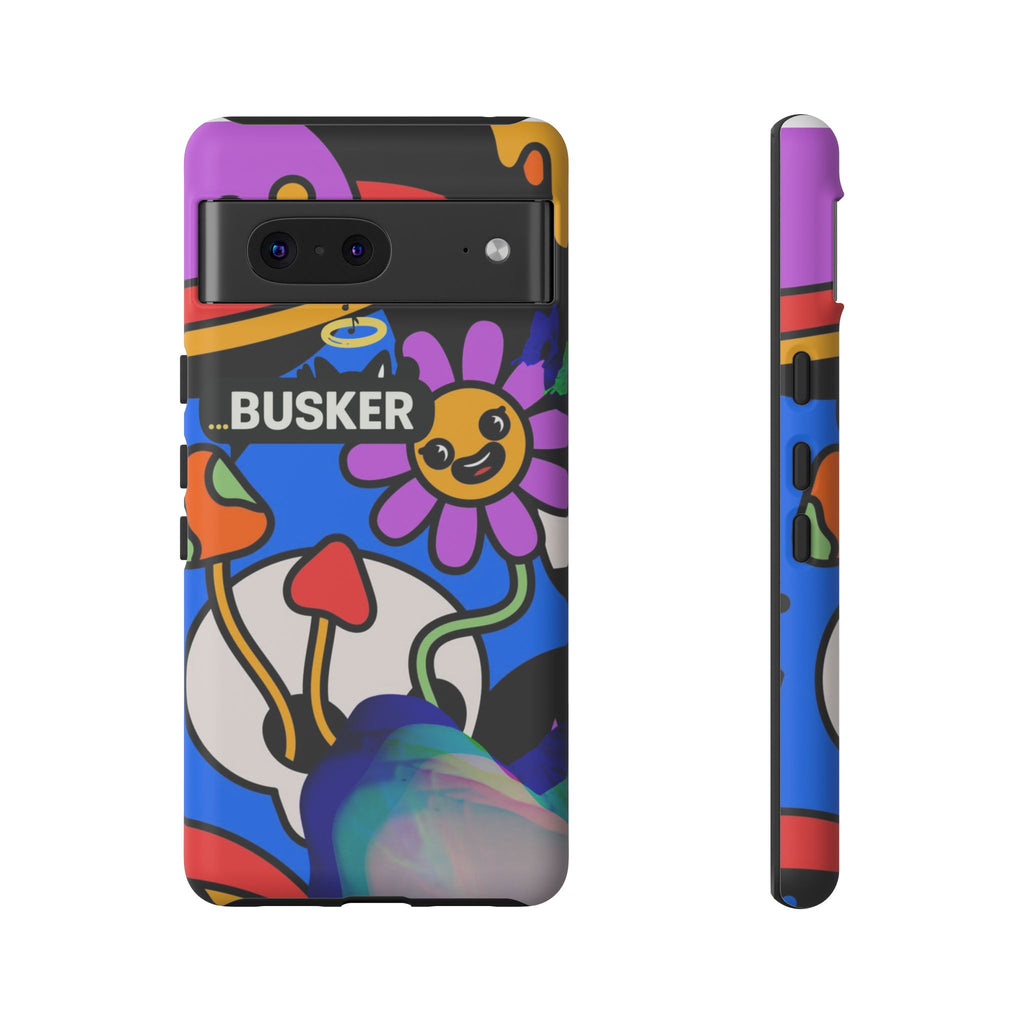 Colorful Phone Case, Cute Phone Accessories, Gift for Music Lovers, Fun Tech Gear, Unique Floral Design Case