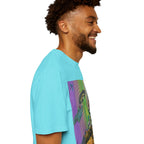 Psychedelic Busker T-Shirt, Unisex Graphic Tee, Music Lover Gift, Festival Wear, Casual Streetwear, Colorful Arttee