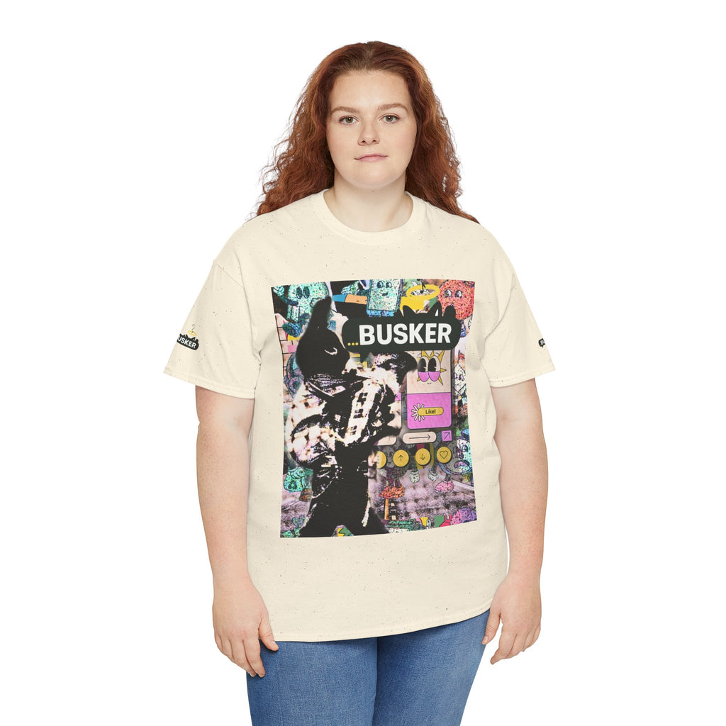 Grunge Art Busker Unisex Heavy Cotton Tee