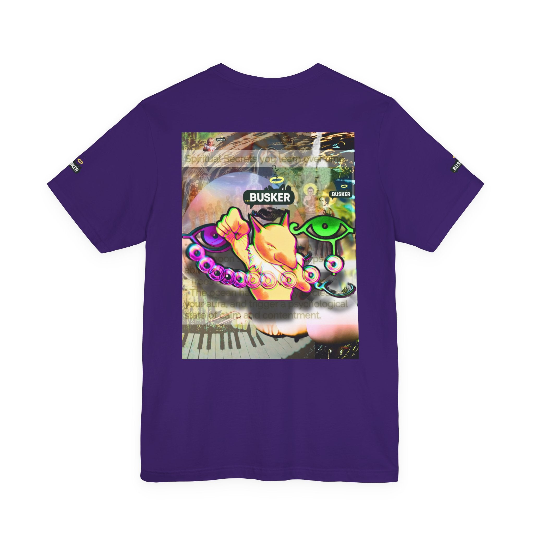 Vibrant Busker Art Tee for Creative Souls