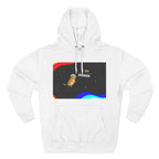 Colorful Space Cat Fleece Hoodie, Cozy, Unique, Gift for Cat Lovers, Birthday, Casual Wear, Fun Design