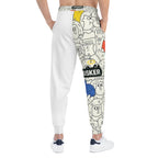 Vibrant Graphic Joggers for Creative Souls, Perfect for Athletes, Casual Wear, Gifts, Street Style, Fun Unisex Pants