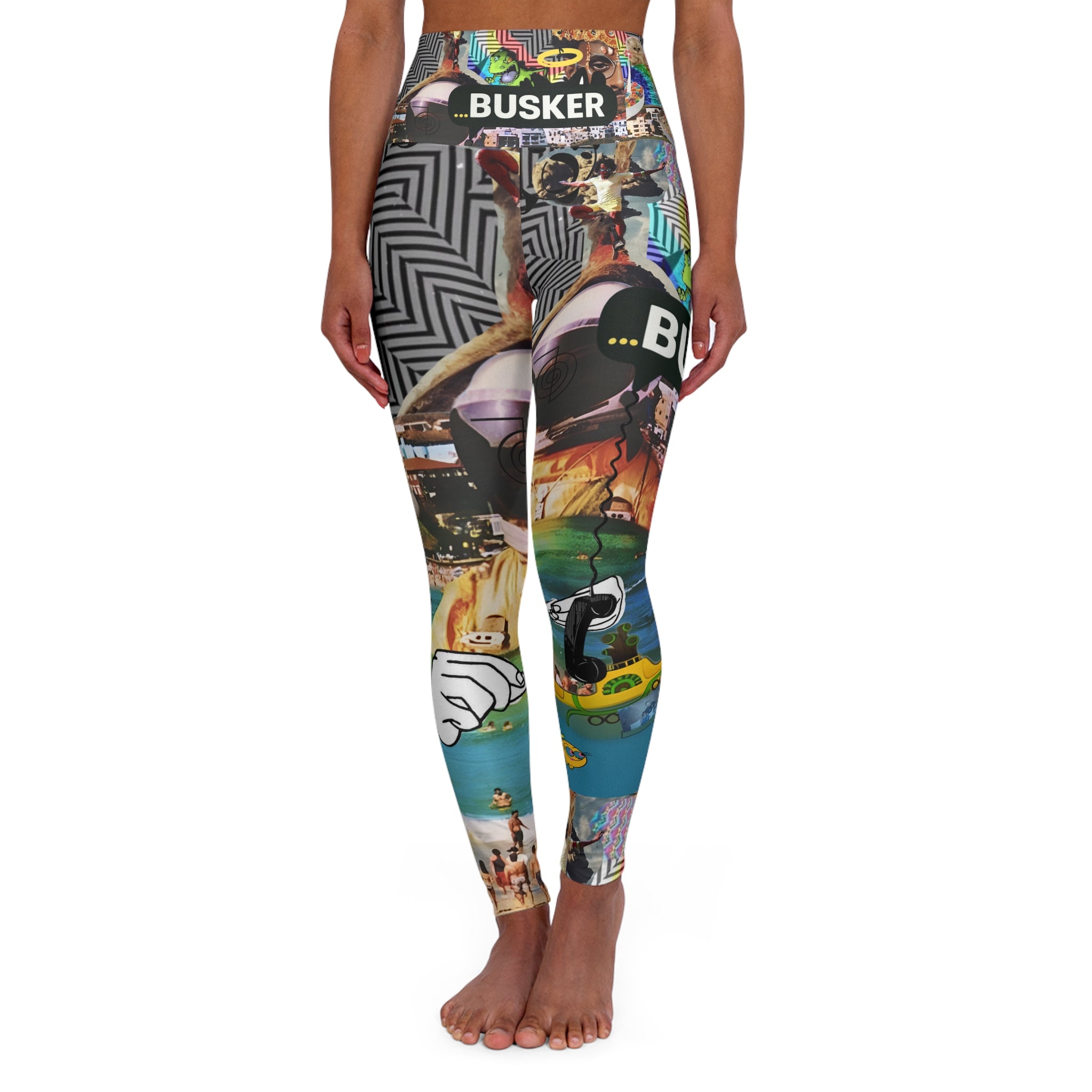 High Waisted Yoga Leggings (AOP)