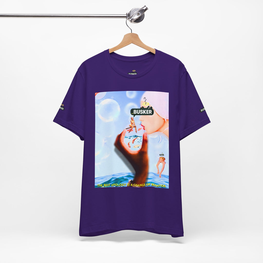 Busker Vibe Unisex Jersey Tee – Colorful Artistic Design for Summer Fun