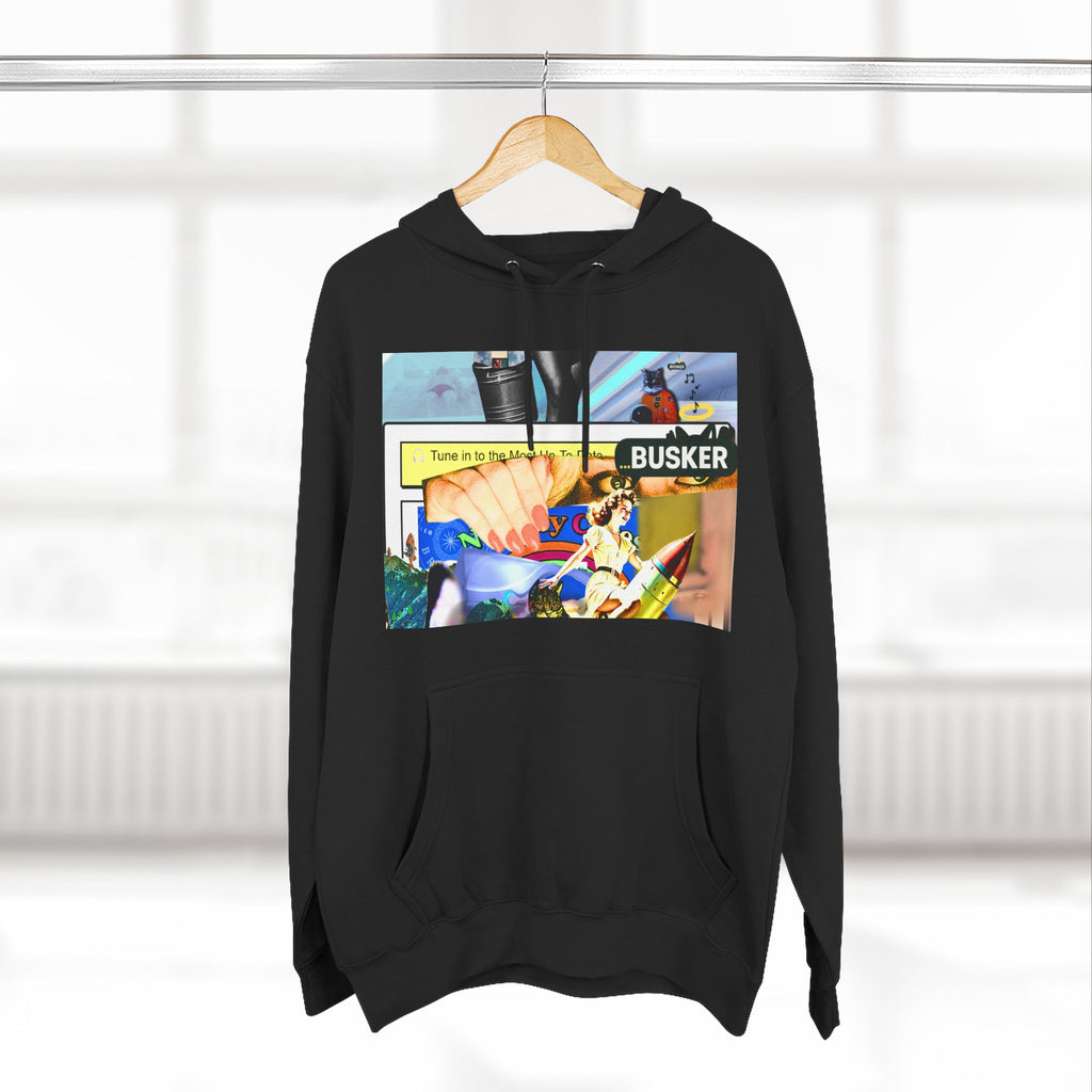 Three-Panel Fleece Hoodie