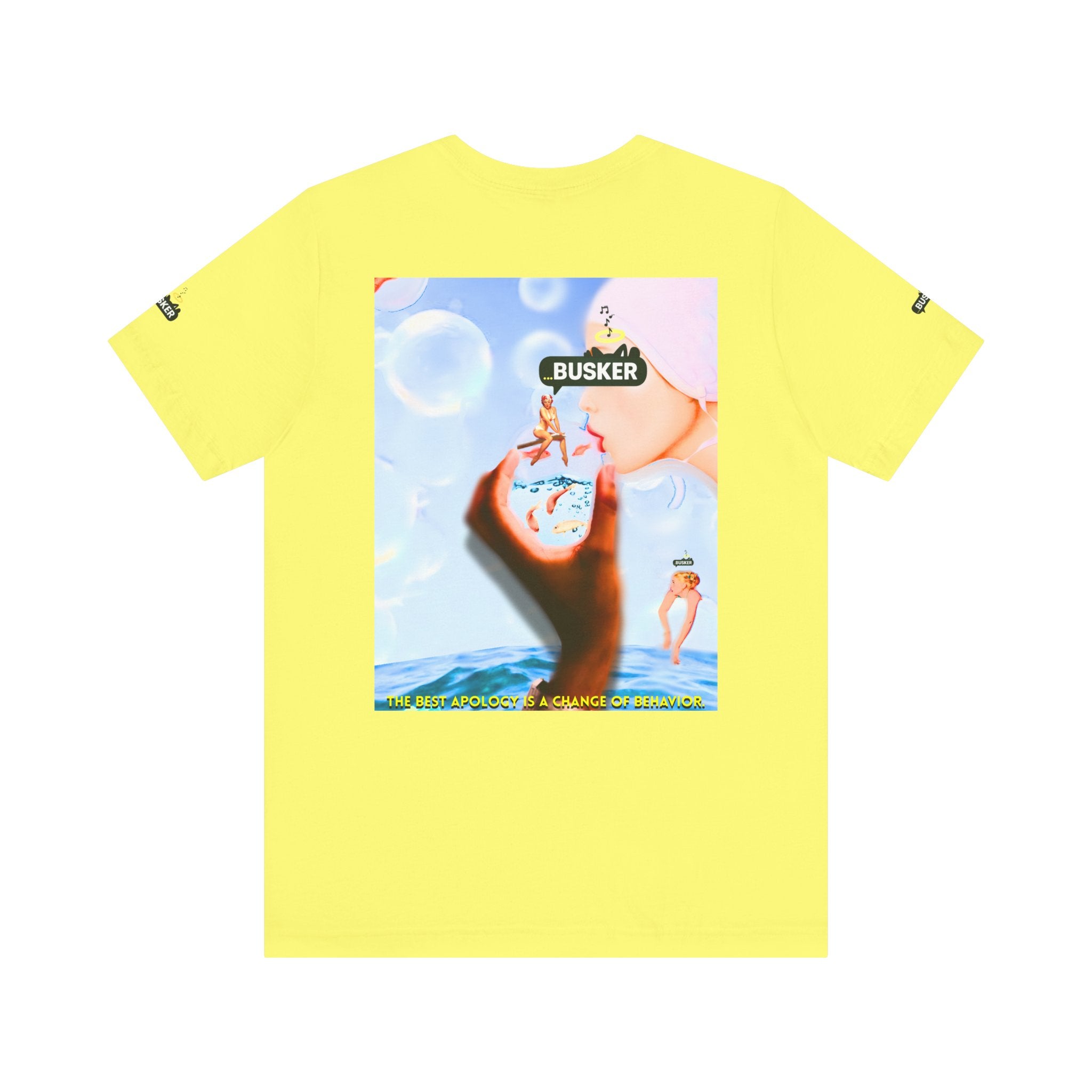 Busker Vibe Unisex Jersey Tee – Colorful Artistic Design for Summer Fun