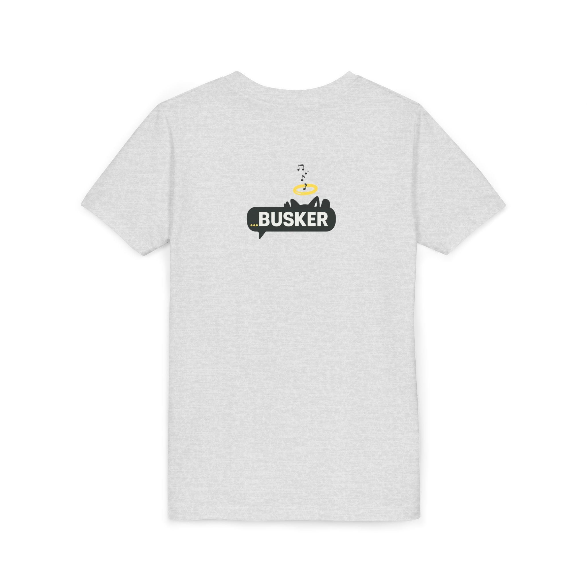 Youth Graphic Tee with Fun 'Busker' Design, Cool Summer Shirt, Gifts for Kids, Festival Attire, Trendy Youthwear
