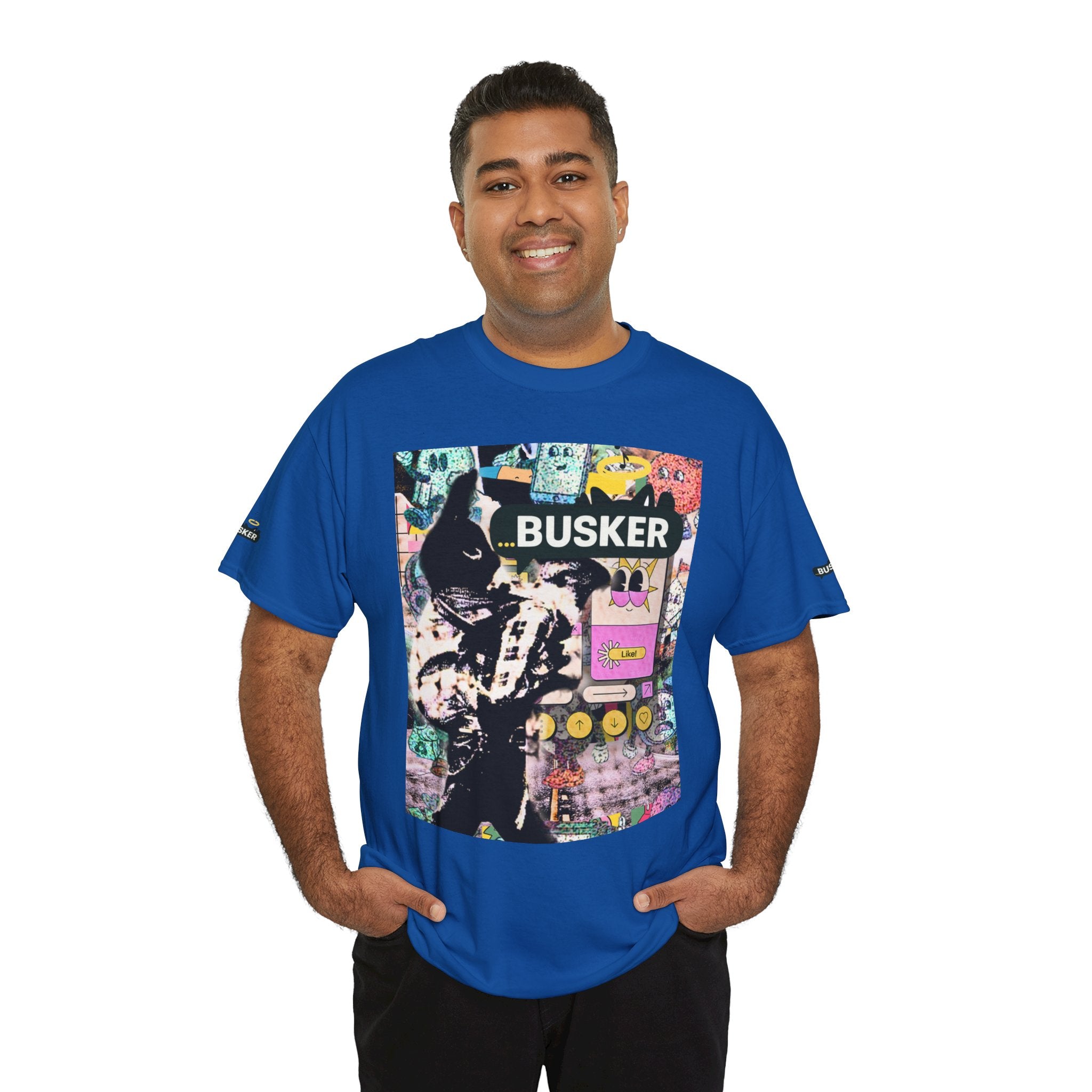 Grunge Art Busker Unisex Heavy Cotton Tee