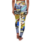 Vibrant High Waisted Yoga Leggings - Colorful AOP Design for Active Lifestyle