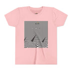 Stylish Youth Tee with Sunset Geometric Design, Summer Apparel, Kids Fashion, Gift for Birthdays, Fun Casual Wear, Graphic Tee