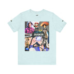 Busker Vibe Unisex Tee - Music & Art Collage Design