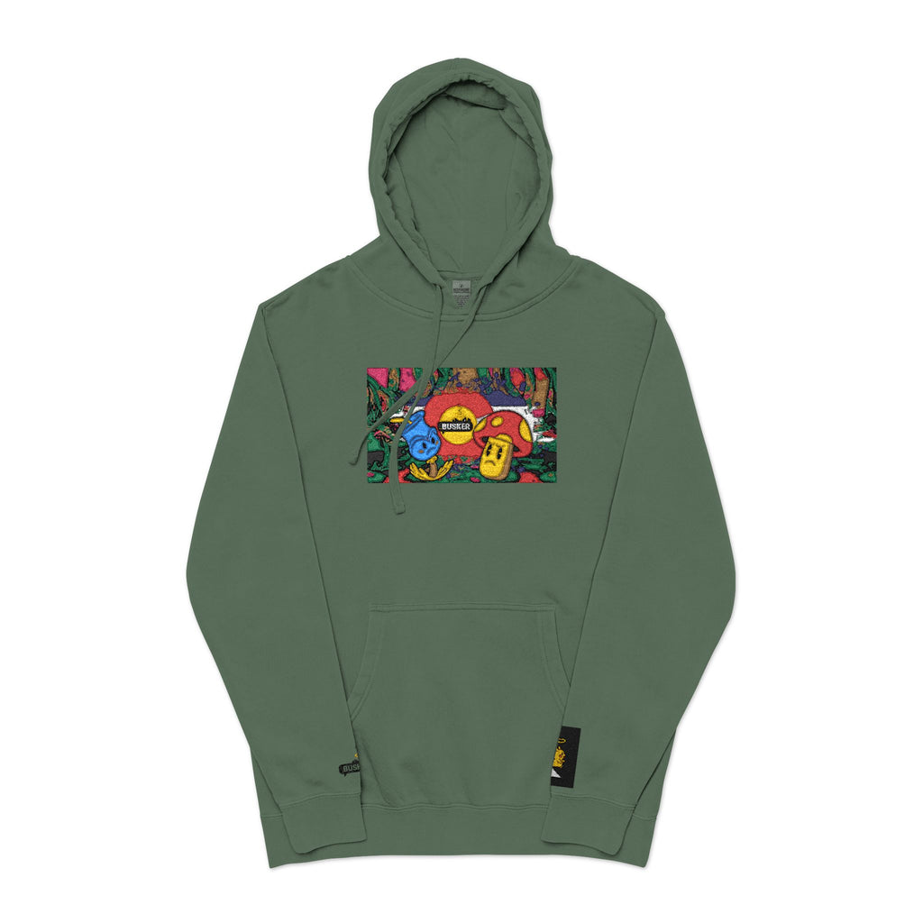 Vibrant Floral Embroidered Hoodie, Cozy Sweatshirt, Casual Wear, Unique Gift, Spring Fashion, Street Style