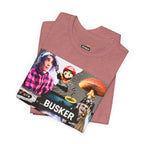 Busker Vibe Unisex Tee - Music & Art Collage Design