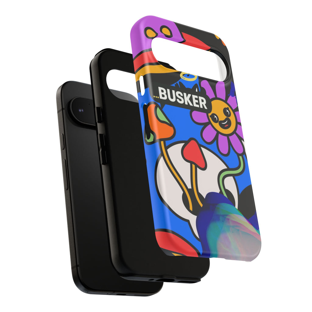 Colorful Phone Case, Cute Phone Accessories, Gift for Music Lovers, Fun Tech Gear, Unique Floral Design Case