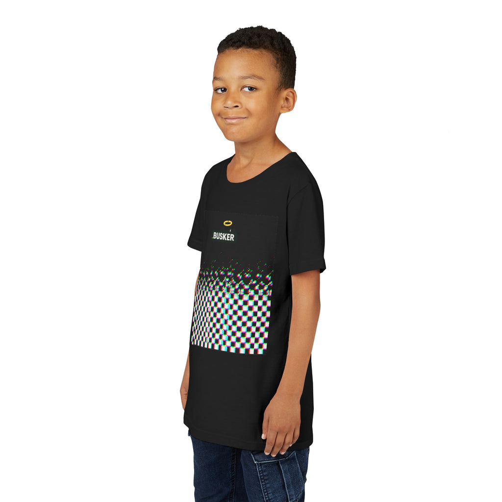 Cool Busker Youth Tee, Street Style Youth T-Shirt, Graphic Tee for Kids, Hipster Summer Shirt, Unique Gift for Young Musicians