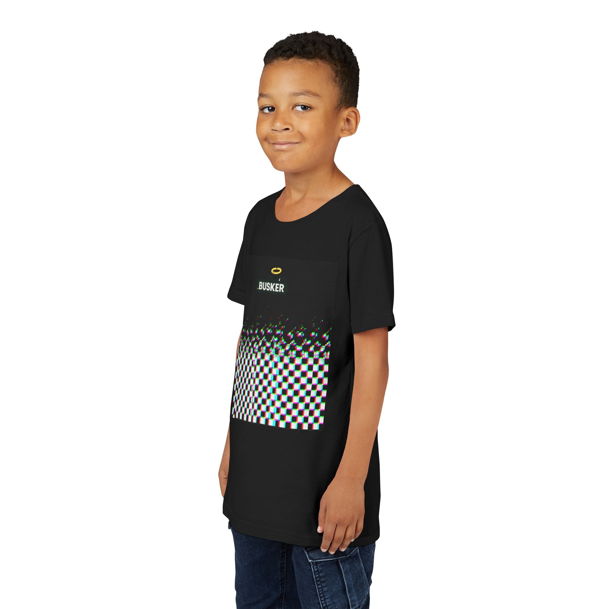 Cool Busker Youth Tee, Street Style Youth T-Shirt, Graphic Tee for Kids, Hipster Summer Shirt, Unique Gift for Young Musicians