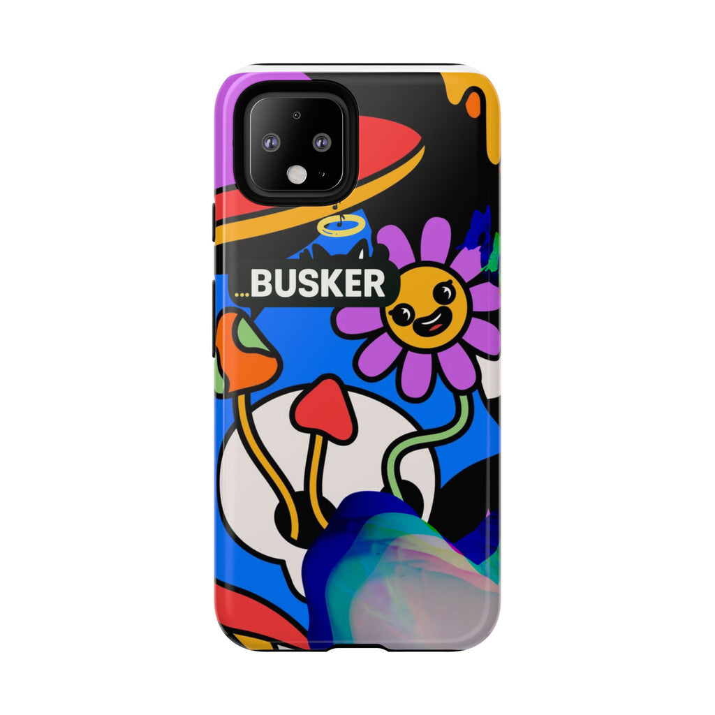 Colorful Phone Case, Cute Phone Accessories, Gift for Music Lovers, Fun Tech Gear, Unique Floral Design Case