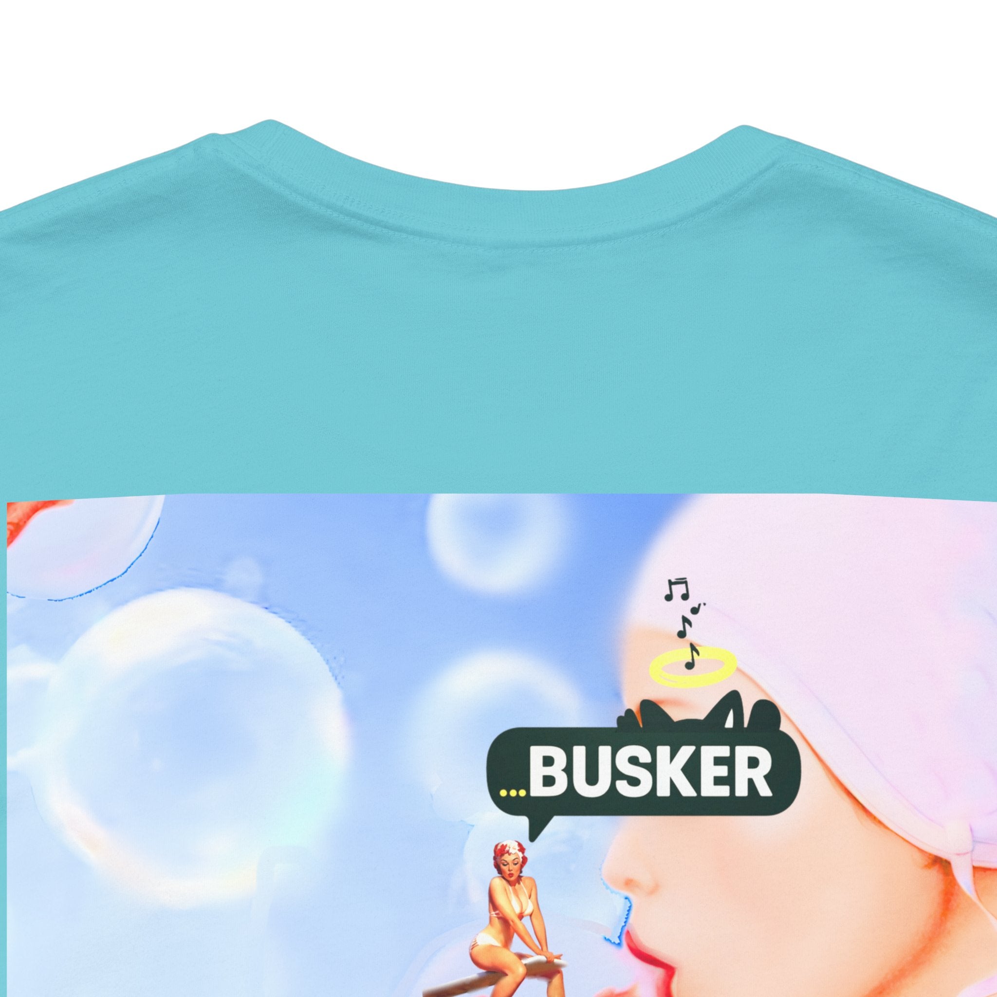 Busker Vibe Unisex Jersey Tee – Colorful Artistic Design for Summer Fun