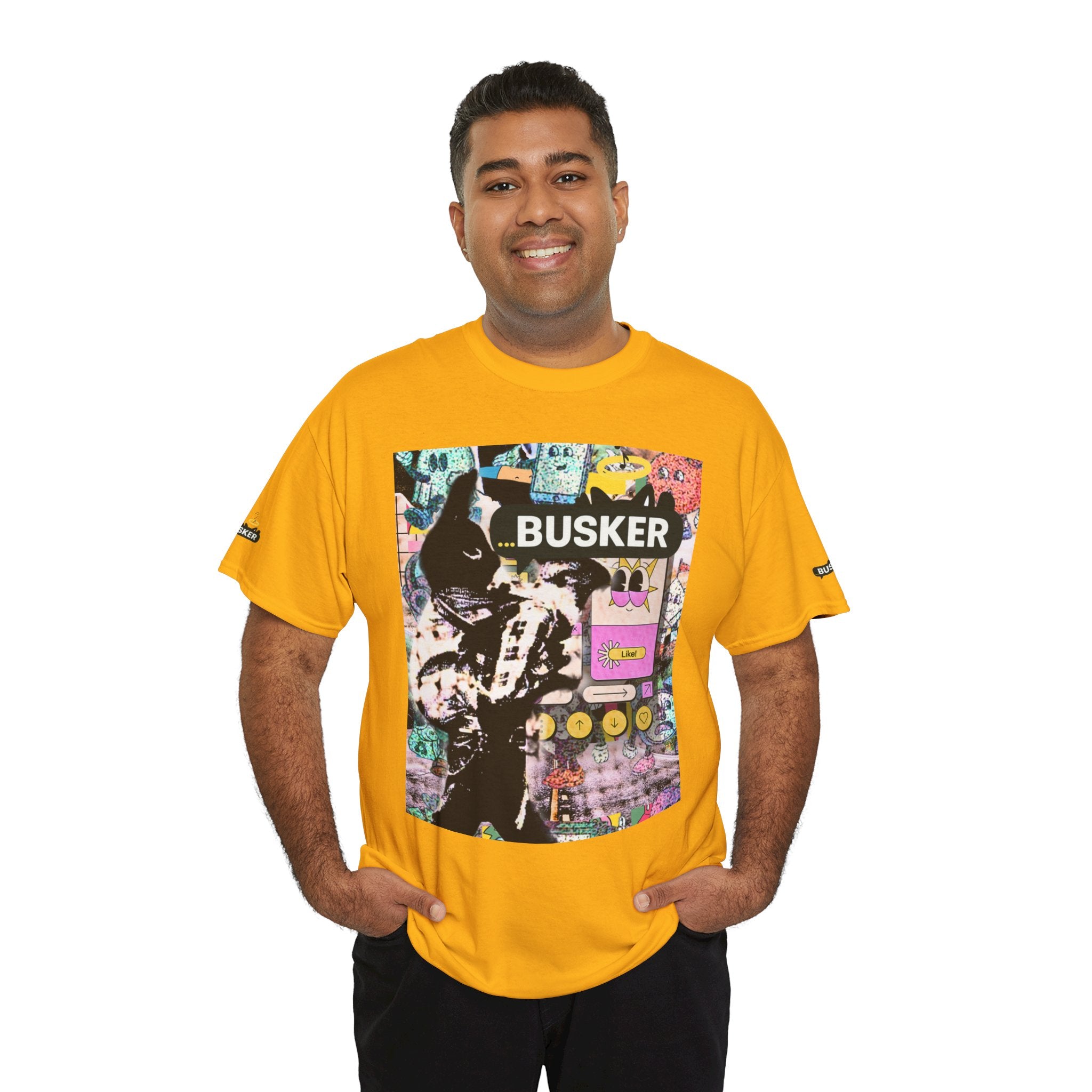 Grunge Art Busker Unisex Heavy Cotton Tee