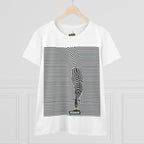 Stylish Women's Cotton Tee with Busker Design, Graphic Tee for Music Lovers, Casual Wear, Gifts for Her, Hipster Fashion