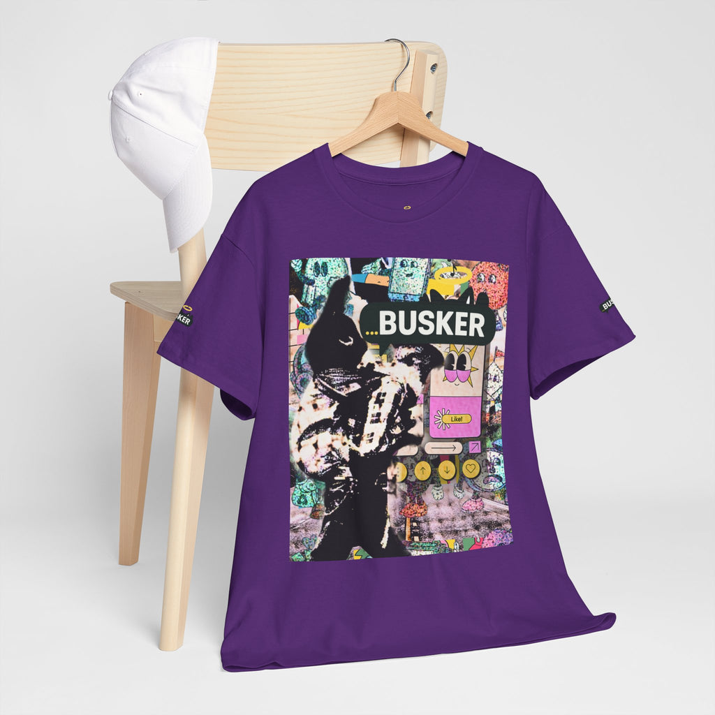 Grunge Art Busker Unisex Heavy Cotton Tee