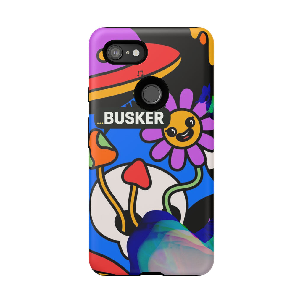 Colorful Phone Case, Cute Phone Accessories, Gift for Music Lovers, Fun Tech Gear, Unique Floral Design Case