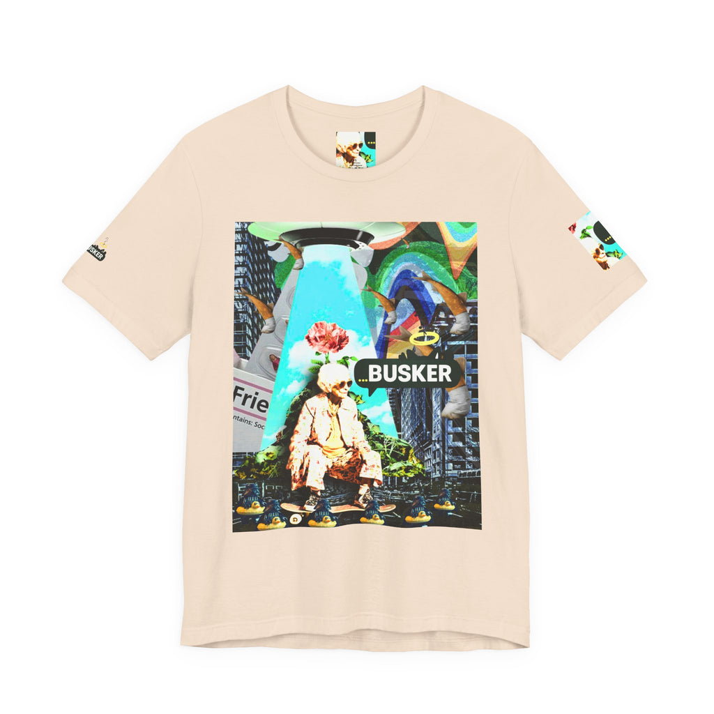 Street Art Busker Tee - Unisex Graphic Short Sleeve Shirt