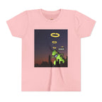 Youth Graphic Tee with Dinosaur Design, Fun Tee for Kids, Summer Style, Birthday Gift, Casual Wear, Playful Outfit, Busker Theme