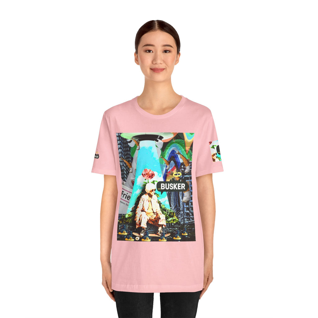 Street Art Busker Tee - Unisex Graphic Short Sleeve Shirt