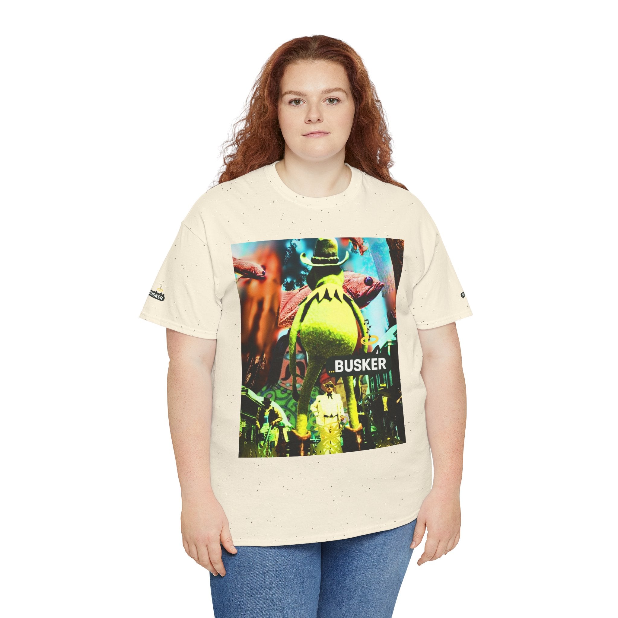 Busker Graphic Vintage Unisex Heavy Cotton Tee