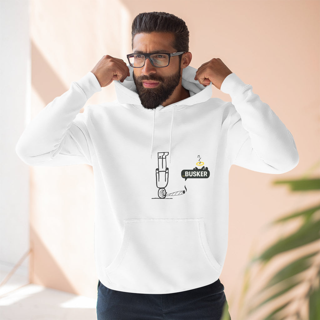 Street Art Fleece Hoodie - Cozy Comfort, Musician Gift, Festival Fashion, Unique Artwear, Unisex Streetwear