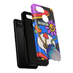 Colorful Phone Case, Cute Phone Accessories, Gift for Music Lovers, Fun Tech Gear, Unique Floral Design Case